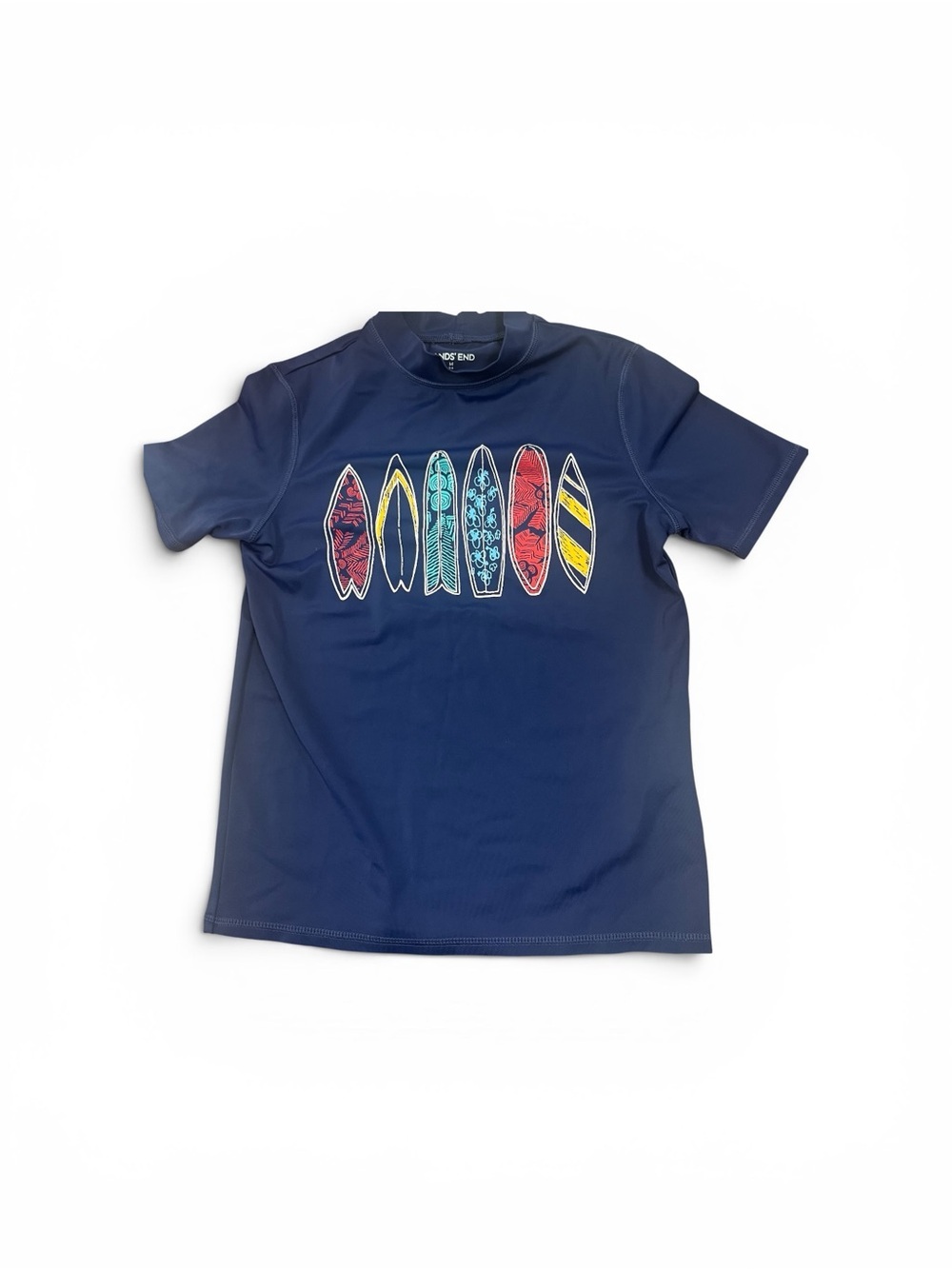 Lands' End Navy Blue Swim Top